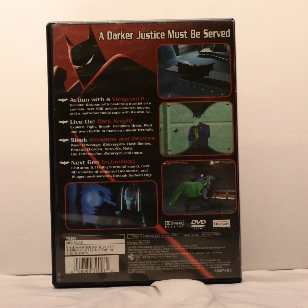 Batman Vengeance PlayStation 2 Complete Manual Reg Card Case
